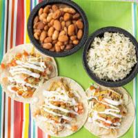 STREET TACOS · Build it your own way in 3 simple steps. Choice of protein, tortillas, sides, toppings, and ...