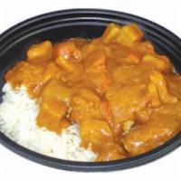 Iron's Curry with Chicken · Chicken and vegetable curry over rice.