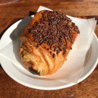 Chocolate Croissant  · A flaky French pastry.