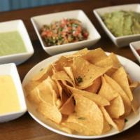 Regular Chips with Dips  · Salsa,queso or guacamole