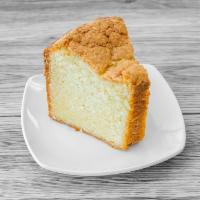 Cream Cheese Pound Cake Slice · Moist and buttery cream cheese pound cake with an old fashioned crispy top. 
