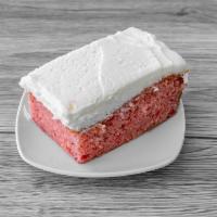 Strawberry Cake  · Super moist strawberry cake filled with fresh strawberries and topped with buttercream icing. 