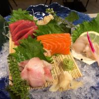 Sashimi Moriawase · For 2-3 people. Chef choice of assorted sashimi.