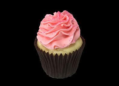 Pink Vanilla Cake  · Vanilla cake with signature pink buttercream frosting.