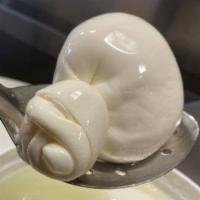 Side of Burrata- · Artisanal hand tied burrata, packed in whey. Perfect compliment to pizza, salad, or beautifu...