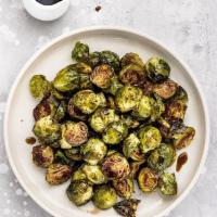 Side Brussels Sprouts · with balsamic syrup