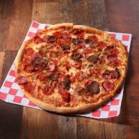Meat Lovers Pizza · Meatball, sausage, ham, pepperoni and cheese.