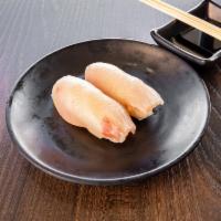 Yellowtail Sushi Nigiri · 2 pieces.
