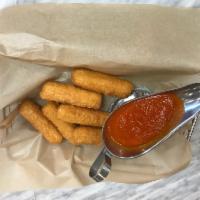 Mozzarella Sticks · 6 sticks served with a side of our homemade marinara sauce.