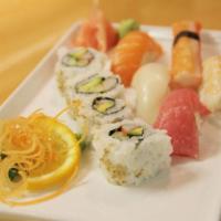 #1. Sushi Combo Roll · 5 piece of sushi and 4 piece of California roll.
