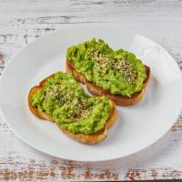 Avocado Toast  · 2 pieces of White Toast with fresh mashed Avocado and Everything But Bagel Seasoning. Add Ba...
