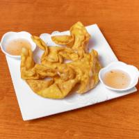 A11. Crab Rangoon · 6 piece. Deep-fried with cheese and crabmeat inside.