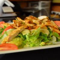 Tossed Salad · Add chicken and shrimp for an additional charge.