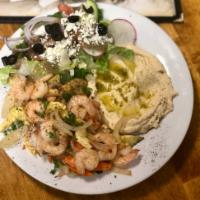 Shrimp Plate · Sauteed shrimp with veggies.