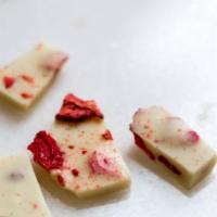 Strawberries and Cream Bark · Buttery top notes highlight a creamy mouthfeel balanced with tangy fruit. 

Ingredients: Whi...