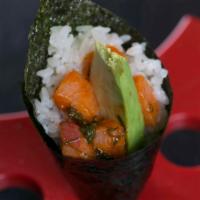 H5. Spicy Yellow Tail Hand Roll · 