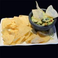 Guac · Made fresh from ripe avocados blended with onions, tomatoes and fresh cilantro.