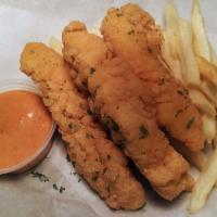 Tenders ＆ Fries · 3 chicken tenders with a side of french fries, 1 dipping sauce