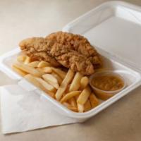 Tender Snack · 2 pieces chicken tender with fries. 