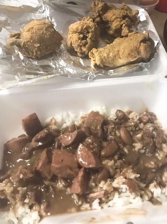 Red Bean Plate · New Orleans style red beans and rice with 5 pieces wingette.