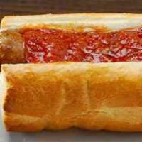 Italian Sausage Sandwich · Mild sausage link, French bread, marinara sauce or an au jus.