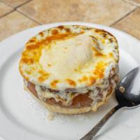 Crock of French Onion Soup Dinner · 