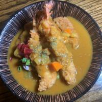 Shrimp & Katsu Curry Donburi (Pork) · 