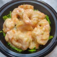 CS6. Honey Shrimp · 12 pieces. Jumbo shrimp wrapped by honey and ginger sauce.