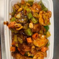 S15. Harvest Chicken and Shrimp · Diced chicken and shrimp sauteed with pepper, baby corn, peanut, mushroom, celery and our ow...
