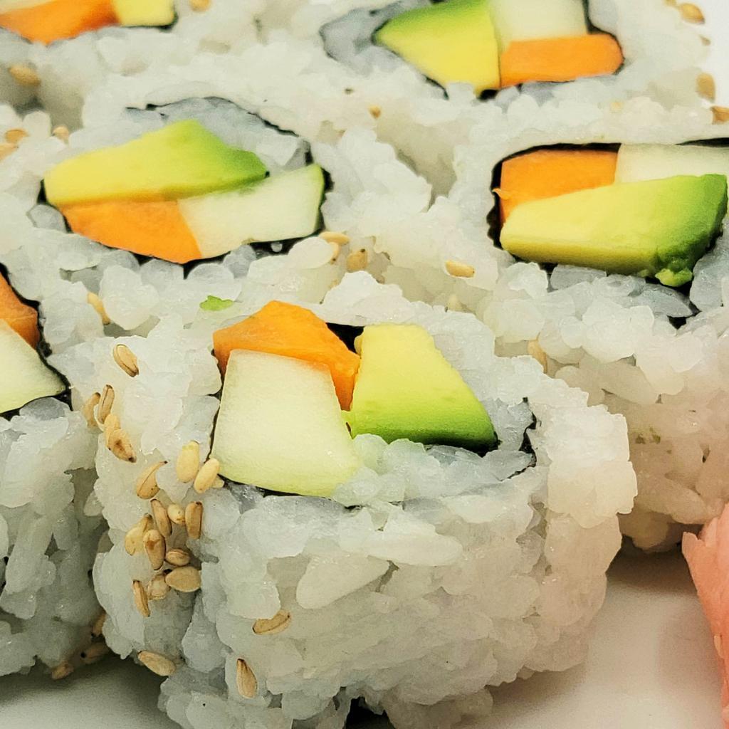 11. Veggie Combo Roll · Avocado, cucumber, and carrot.