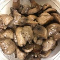 12 oz. Sautéed Mushrooms · White mushrooms sautéed in olive oil with garlic and thyme, salt and pepper.