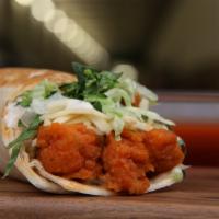 Buffalo Chicken Wrap · Buffalo sauce, pepper and Jack, lettuce and ranch.