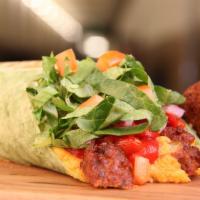 Falafel Hummus Wrap Meal · Roasted red peppers, red onions, cucumber, romaine and tomatoes.