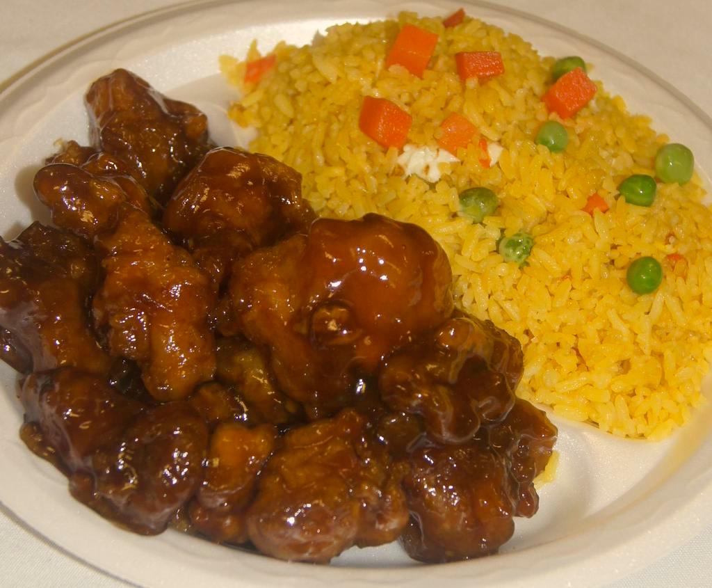  General Tso's Chicken Fried Rice · Spicy.