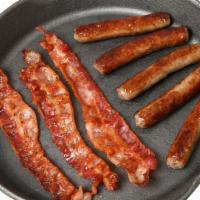 Traditional Meats · 2 sausage links or bacon strips.