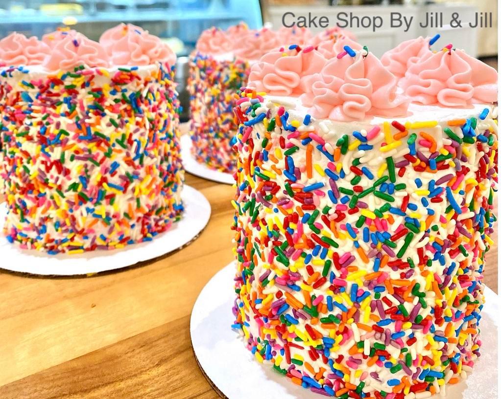 Vanilla with Sprinkles Cake (Pink or Blue) · 