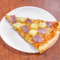 Hawaiian Pizza · Pineapple, ham and cheese.