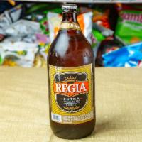 Regia Extra 32oz BTL · Must be 21 to purchase. El Salvador-American-Style- Lager-5.0% ABV-Gold Medal 2014 World Bee...