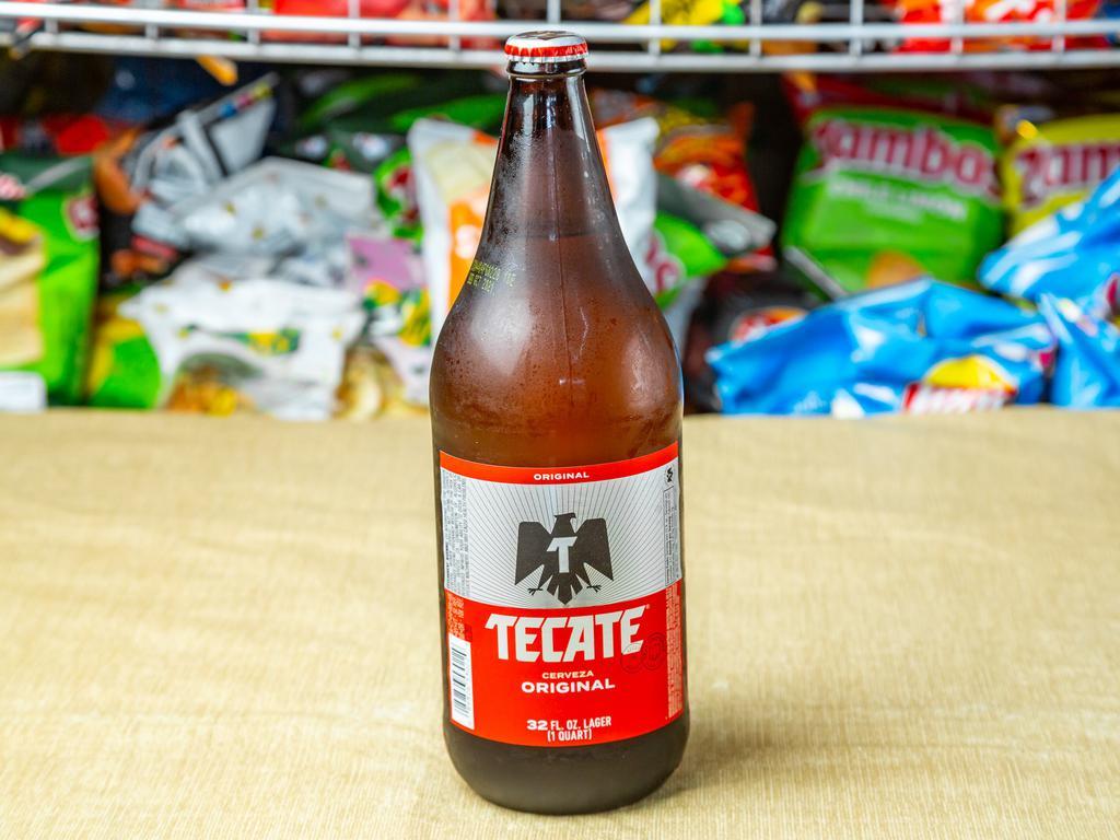 Tecate Original Mexican Lager Beer, Single 32 fl oz bottle · Must be 21 to purchase. 4.5% ABV. A well balanced bright golden lager beer with a malt crisp flavor, low to medium bitterness that finishes clean. Born on the western bicultural borderland of Baja California, Mexico, TECATE® embodies the unapologetic energy of Mexican-Americans in the USA. We are still proudly brewed in our namesake town of Tecate using the same high-quality recipe since 1944. Tecate Original is a full-bodied lager with a refreshing crisp malt flavor and a pleasant aftertaste – the way a Mexican cerveza should be.