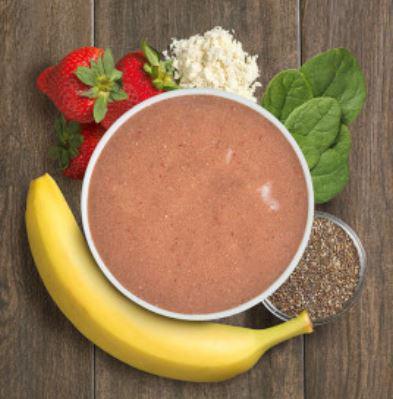 Vegan Dream Smoothie · Vegan dream is a delicious smoothie packed with vitamins, protein and fiber to fuel your day. Core ingredients. Strawberry, banana, spinach, vegan protein, and chia.