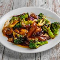 Broccoli and Eggplant in Garlic Sauce · Spicy.