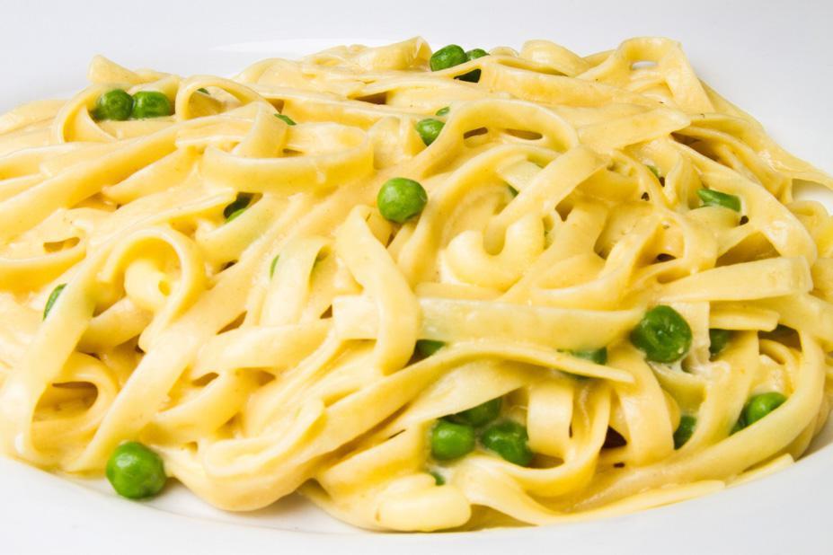 Alfredo · Cream sauce and Romano cheese. Served with soup or mixed greens and choice of pasta.
