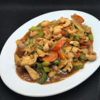 Cashew Nuts · Stir-fried with your choice of meat with cashew nut, onion, bell pepper, carrot, and celery ...