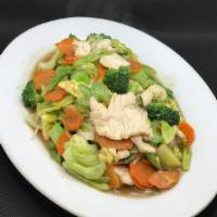 Mixed Vegetable · Sauteed meat with mixed vegetable, cabbage, broccoli, carrot, and bean sprout.