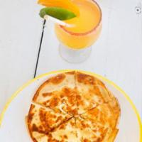 Mexican Quesadillas · Flour tortilla stuffed with shredded mozzarella cheese. Served with Veracruzana sauce, guaca...