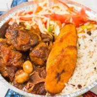 Oxtail Lunch · Served with choice of rice and peas, white rice yellow rice, spinach rice, and provisions. I...
