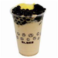 3Q Milk Tea · Comes with three toppings: Tapioca, Herbal Jelly and Pudding