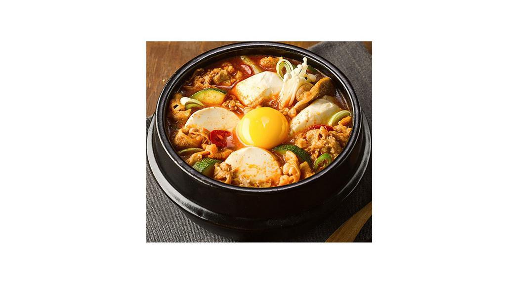 Soft Tofu Soup · Served with your choice of topping.