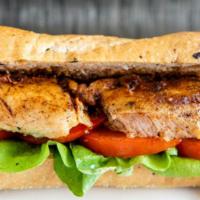Fresh Chicken Swiss Sandwich  · Our Delicious and tender grilled chicken on a bed of lettuce, tomato and Dijon mustard  sand...