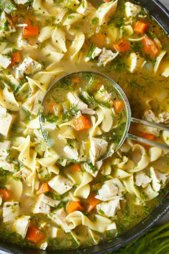Ultra-Satisfying Chicken Noodle Soup · Nothing speaks comfort like a bowl of hot, homemade chicken noodle soup.  And if you’re looking for the BEST chicken noodle soup , look no further.